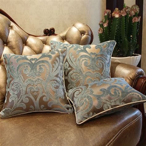 Luxurious Flocking Velvet Pillow Cover Decorative Cushion Cover Home Decor Pillow Decorative ...