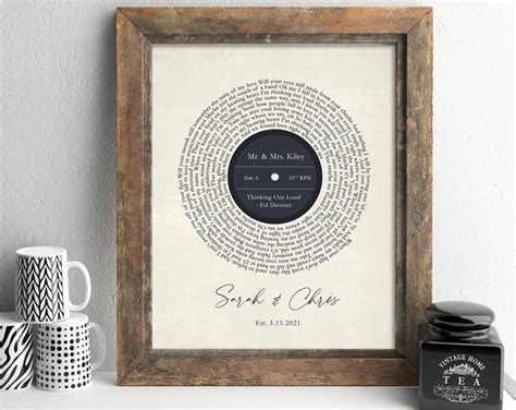 Custom Vinyl Print Vinyl Record Art Vinyl Print Father's - Etsy