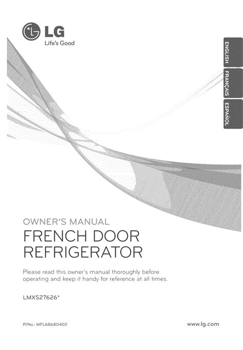 Lg Refrigerator Owners Manual