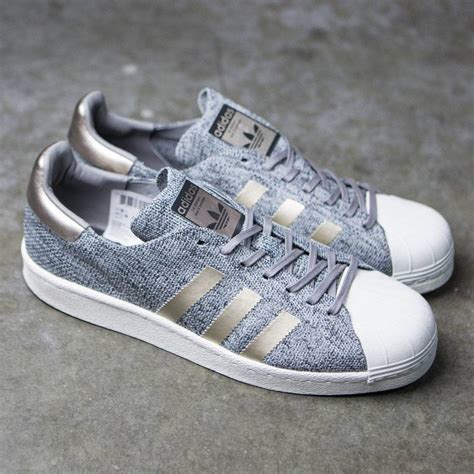 Adidas Men Superstar Boost Primeknit - Noble Metal gray solid grey