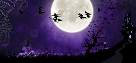 Witch Party Halloween Night Background, Jack O Lentera, Pesta Halloween, Background Background ...