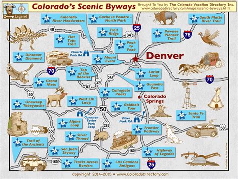 Peak To Peak Scenic Byway Colorado Map - Time Zones Map