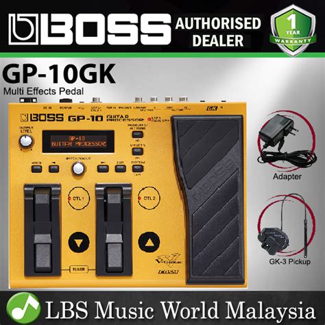 Boss GP-10GK Guitar Processor Multi Effects Pedal 13 Pin with GK-3 Pickup (GP10 GP 10 GP10GK)