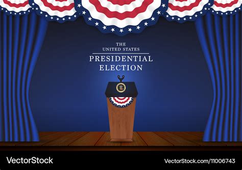 Presidential election banner background Royalty Free Vector