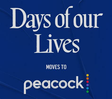 How Viewers Can Still Watch Days of Our Lives After it Moves to Peacock ...