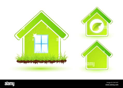 Abstract green nature eco icons Stock Vector Image & Art - Alamy