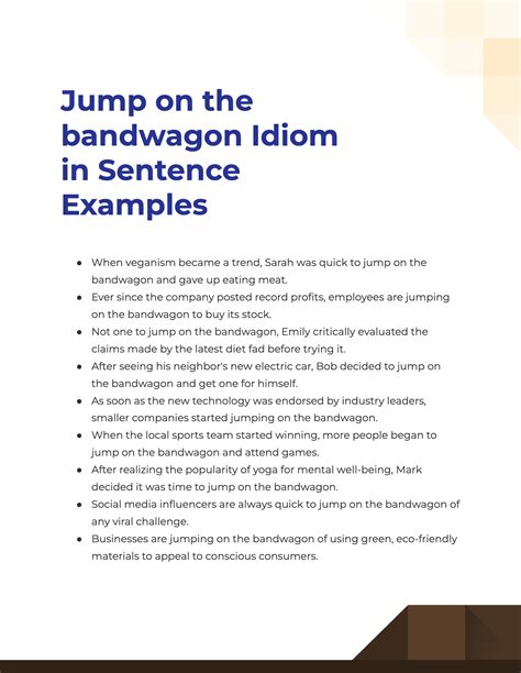 Jump on the bandwagon Idiom Meaning, Sentence Examples, How to Use Guide | Examples