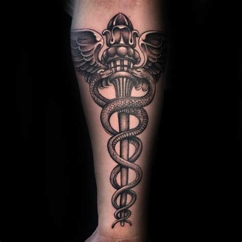 60 Caduceus Tattoo Designs for Men [2023 Inspiration Guide]