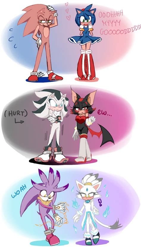 Colorswap. Sonic,Amy,Shadow,Rouge,Silver, and Blaze. | Sonic and shadow ...