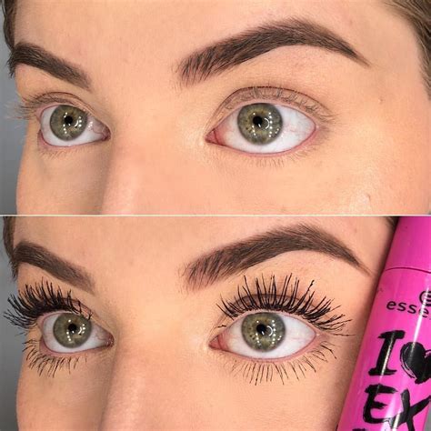 Mascara Before&After 😍💗 using @essence_cosmetics I 🖤 EXTREME crazy ...