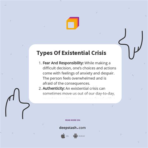 Types Of Existential Crisis - Deepstash