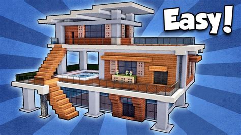 Modern House Minecraft Step By Step / Minecraft How To Build A Realistic Modern House Tutorial 7 ...