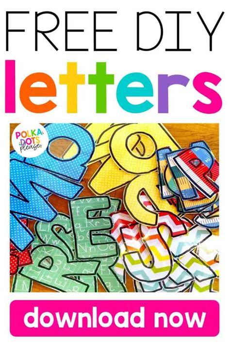 How to Make Bulletin Board Letters - Polka Dots Please