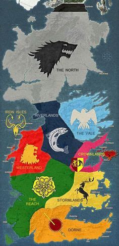 Seven Kingdoms Game Of Thrones Map Of Westeros / Why is it called the 7 ...