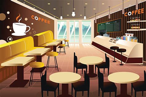 Cafe Interior No People Illustrations, Royalty-Free Vector Graphics ...