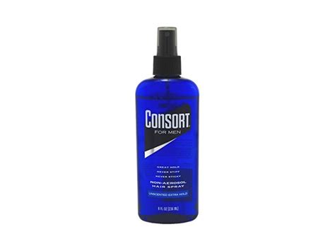 Consort For Men Hair Spray, Unscented Extra Hold, 8 fl oz (Pack of 6) Ingredients and Reviews