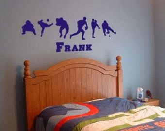 Personalized Name Baseball Wall Decal Custom Name Baseball Wall Sticker ...