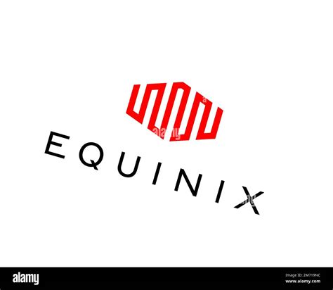 Equinix, rotated logo, white background B Stock Photo - Alamy