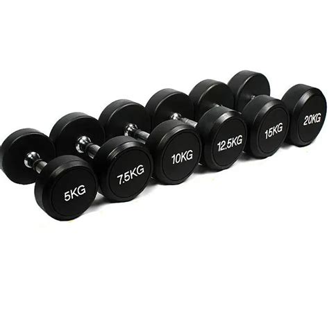 5KG Rubber Dumbbells Men's Fitness Dumbbell Gym Private Education Dumbbell Dedicated-in ...