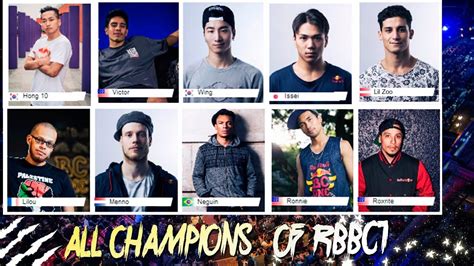 ALL CHAMPIONS OF RED BULL BC ONE 🏆 ALL BBOYS - YouTube