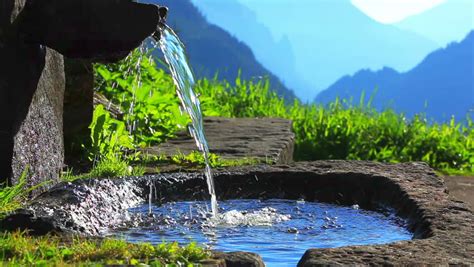 Pure Water From Spring. Stock Footage Video 5097137 - Shutterstock