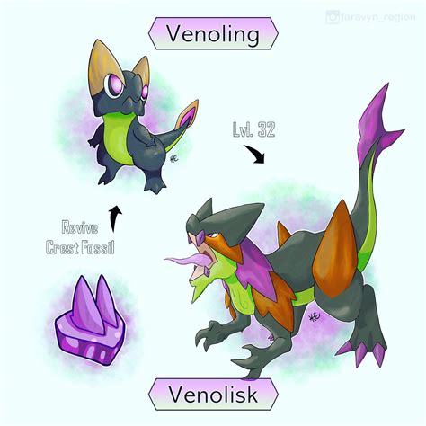 Rock/Poison type Fossil Fakemon! : r/fakemon