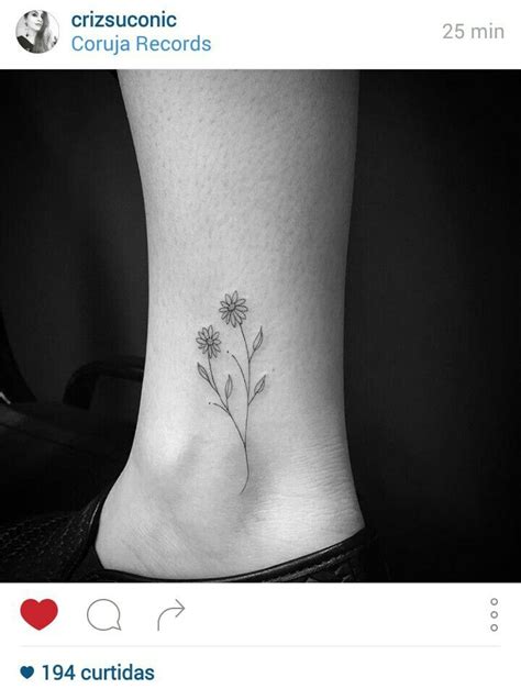 Minimalist Aster Flower Tattoo - Wiki Tattoo