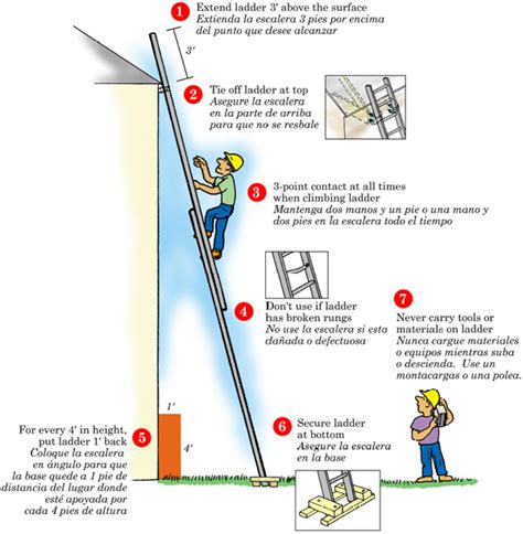 eLCOSH : 7 Steps to Ladder Safety