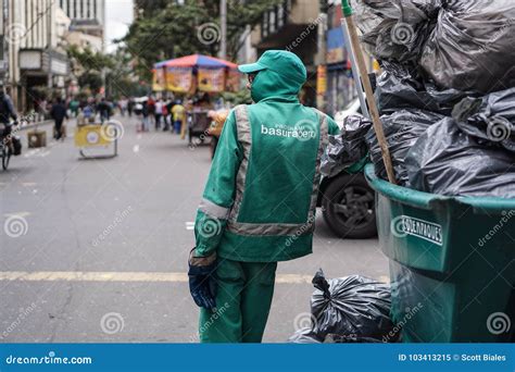 Sanitation Worker in Uniform with Trash Editorial Image - Image of dump ...