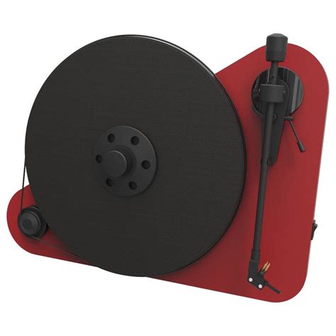 Pro-Ject VT-E Vertical Bluetooth Turntable, Red at Gear4music