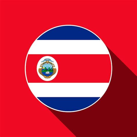 Premium Vector | Country costa rica costa rica flag vector illustration