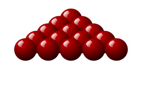 Clipart - 15 red Snooker balls