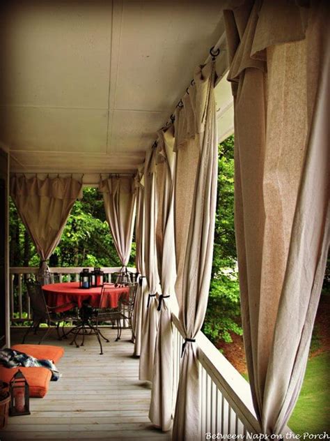 Diy Outdoor Curtains For Porch - 15 Fabulous Front Porch DIYs with Big ...