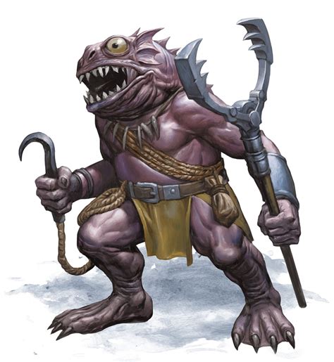 Kuo-toa Whip - Monster Stat Block » Dungeons & Dragons - DnD 5e