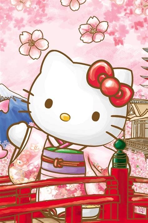 Hello kitty with sakura blossoms Hello Kitty Gifts, Hello Kitty Art, Hello Kitty Items, Sanrio ...