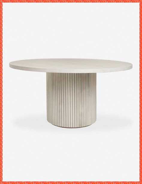 [CommissionsEarned] Rutherford White Round Wood Dining Table Lulu And Georgia # ...