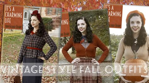 VINTAGE STYLE FALL FASHION | 5 Classic Autumn Outfits