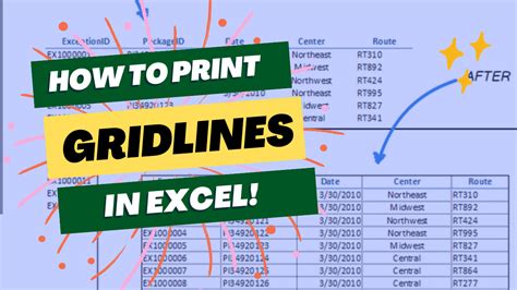 How to Print Gridlines in Excel – Understanding the Purpose of Gridlines - Earn & Excel