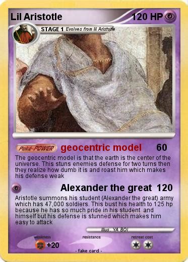 Pokémon Lil Aristotle - geocentric model - My Pokemon Card