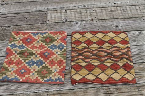 2 Pottery Barn Kilim Pillow Covers Wool / Cotton 18” X 18” #PotteryBarn | Kilim pillows, Pottery ...