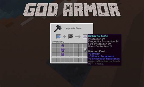 How to make God armor in Minecraft