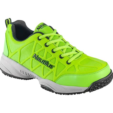 Composite Toe Hi-Vis Slip-Resistant Athletic Shoe, Nautilus