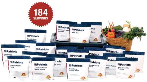 4Patriots Emergency Food Supply - 4-Week Survival Kit - Freeze Dried ...