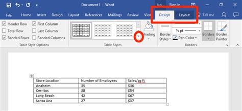 Formatting Tables | Computer Applications for Managers