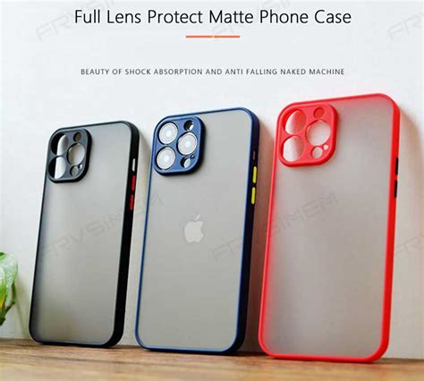 Iphone 13 Pro Max Matte Black Cover With Lens Protect