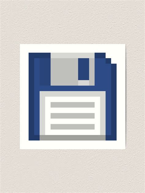 "Pixel Floppy Disk" Art Print by Phlum | Redbubble