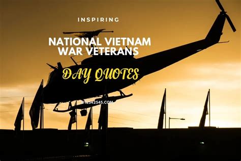 National Vietnam War Veterans Day Quotes, Messages and Sayings