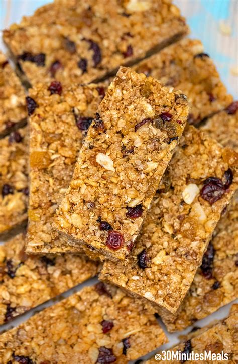 best-no-bake-granola-bars - 30minutesmeals.com