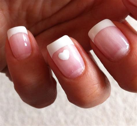 Pin by Ashley B on Nailed it | Ring finger nails, Bridal nails, Heart nails