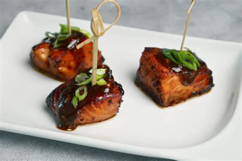 Cider & Soy Glazed Air-Fryer Salmon Bites | AquaBounty